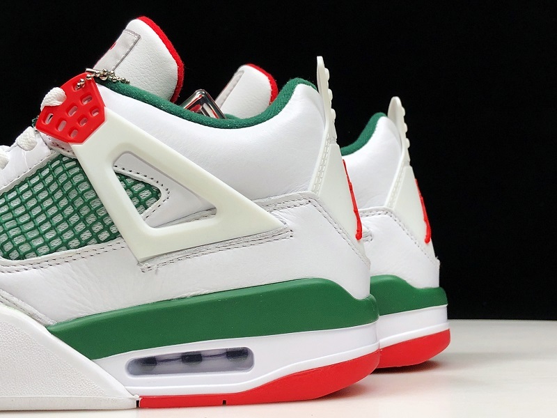 Jordan 4 green. Nike Air Jordan 4 Retro Green and White. Nike Air Jordan 4 Retro White Green Red. Nike Air Jordan 4 Retro White Green aq3816-163. Nike Air Jordan 4 White Red.